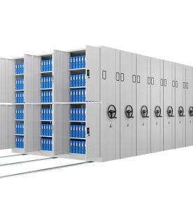 RFID Compact rack smart archive room hand-crank track movable RFID Smart filing cabinet steel electric intelligent compact cabinet