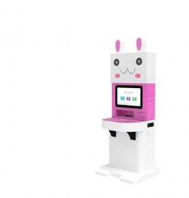 RFID smart library vertical borrowing and returning machine RFID children's cute rabbit smart library machine RFID self-service borrowing and returning machine