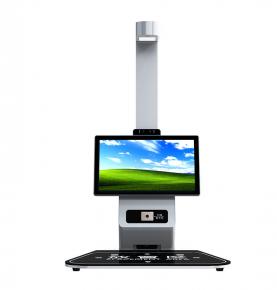 RFID AI smart restaurant vertical single screen dining table AI analysis face recognition fast induction weighing AI smart settlement dining machine
