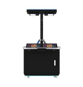 RFID smart catering vertical mini double touch dining table face recognition AI analysis fast induction weighing settlement meal machine
