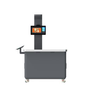 RFID smart catering vertical dual screen dining table AI analysis face recognition fast induction weighing settlement smart dining machine