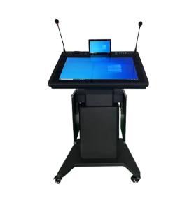 RFID smart podium intelligent electric lifting podium large conference podium steel classroom multimedia liftable