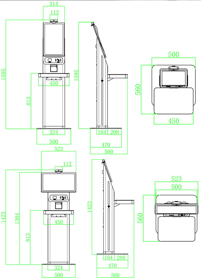 RFID smart library vertical borrowing and returning machine RFID smart self-service book induction borrowing and returning machine RFID self-service borrowing and returning machine