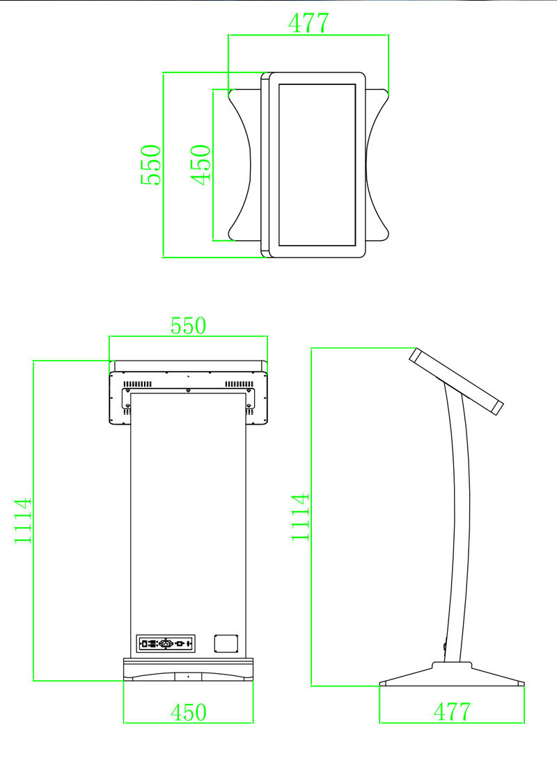 RFID intelligent touch horizontal retrieval machine Intelligent interactive HD advertising machine Vertical self-service touch query machine