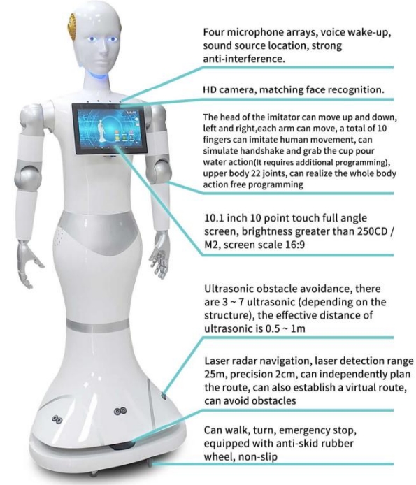 Humanoid Robots Intelligent Reception and Guidance Service Robot Educational Robot 11